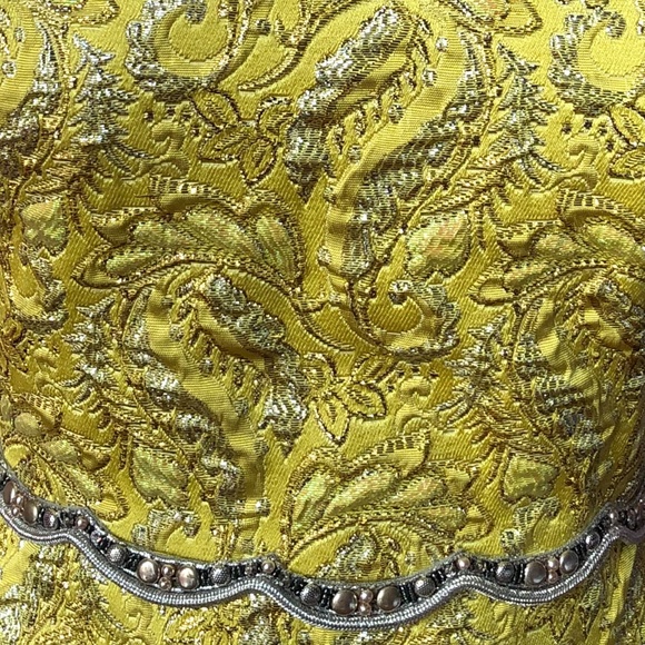 GUCCI Embellished Metallic Lurex Bustier dress - Size 38 - Picture 7 of 12